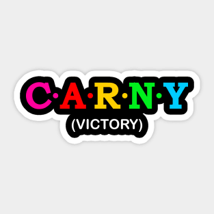 Carny  - Victory. Sticker